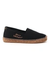 SAINT LAURENT SAINT LAURENT LOGO EMBROIDERED ESPADRILLES