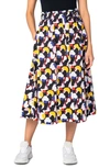 AKRIS PUNTO BELTED FLOATING DOT MIDI SKIRT,389903098693096