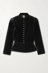 TORY BURCH COTTON-BLEND VELVET JACKET