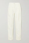 MAGDA BUTRYM PLEATED HIGH-RISE TAPERED JEANS