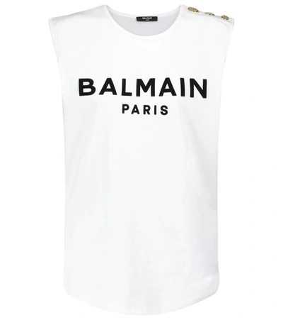 Balmain White T-shirt In Multi