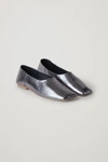 COS METALLIC LEATHER BALLERINA SHOES,0906821001009