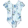 SEAFOLLY BLUE FLORAL NANNA´S HOUSE CUT OUT BACK SWIMSUIT