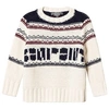 BONPOINT BONPOINT CREAM BONPOINT LOGO KNIT JUMPER,H19BDA4503PU