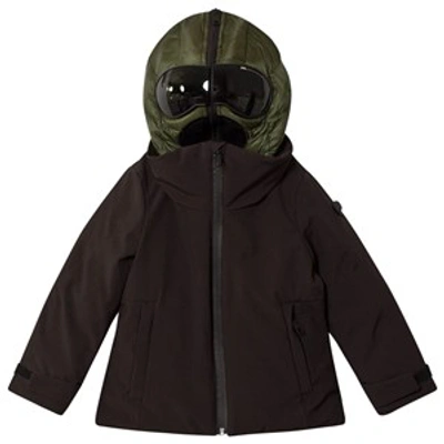 Ai Riders On The Storm Black Coat With Detachable Khaki Goggle Hood