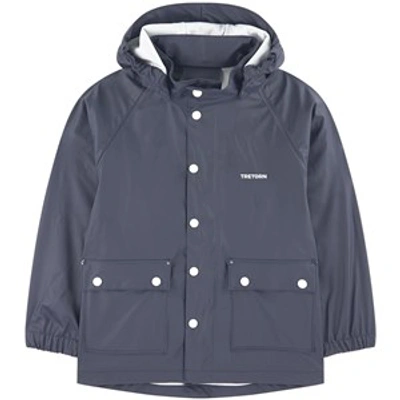 Tretorn Kids' Oilskin With A Removable Hood In Navy