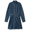Polo Ralph Lauren Belted Demin Shirt-dress In Blue