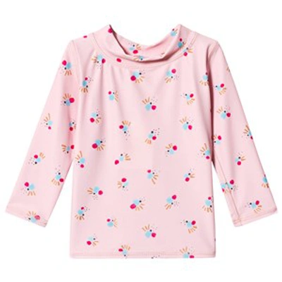 Soft Gallery Pink Chintz Rose Cockatoo Swim Baby Astin Sun Shirt