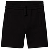 DOLCE & GABBANA DOLCE & GABBANA BLACK PLAQUE BRANDED SWEAT SHORTS,L4JQD4G7VGL