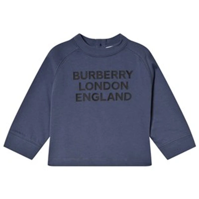 Burberry Babies' Sweatshirt Mit Logo-print In Blue