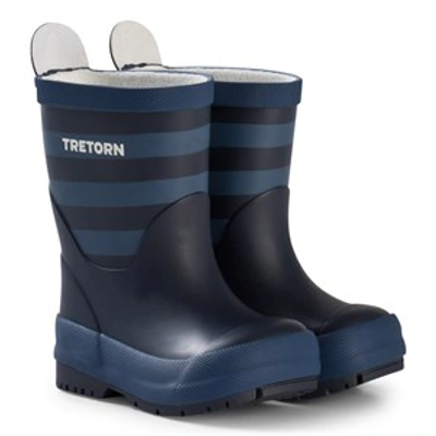 Tretorn Kids'  Navy Gränna Rain Boots In Blue