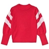 VELVETEEN RED STELLA KNITTED JUMPER WITH PINK STRIPE,A19G14015