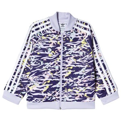 Adidas Originals Kids' Adidas Girls' Originals Sst Printed Track Jacket In Purple