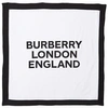 BURBERRY BURBERRY WHITE BRANDED BLANKET,8030393