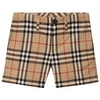 BURBERRY BURBERRY BEIGE CHECKERED SHORTS,8014135