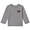 Dolce & Gabbana Logo Plaque Long-sleeved T-shirt In Grey