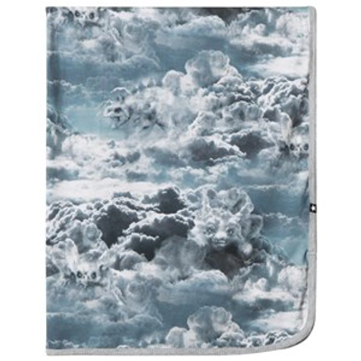 Molo Niles Blanket Cloud Figures In Grey