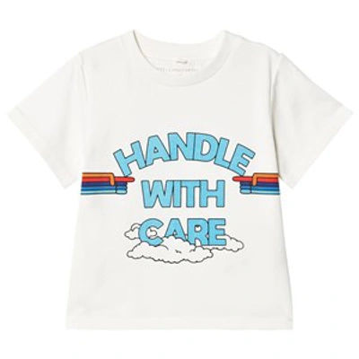 Stella Mccartney Kids' White ´handle With Care´print T-shirt