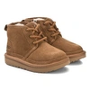 Ugg Kids' Neumel Ii Logo-print Suede And Shearling Ankle Boots 2-7 Years In Chestnut