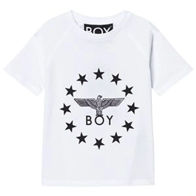 Boy London White And Black Logo Globestar Tee