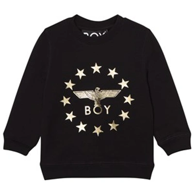 Boy London Black And Gold Logo Globestar Sweatshirt