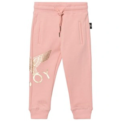 Boy London Babies'  Pink And Gold Eagle Logo Sweatpants