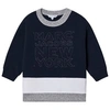 THE MARC JACOBS NAVY MARC JACOBS EMBROIDERED LOGO SWEATSHIRT,W25411