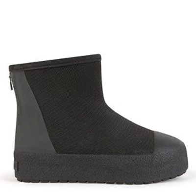 Tretorn Kids' Fur-lined Rain Boots - Arch Hybrid Jr In Black