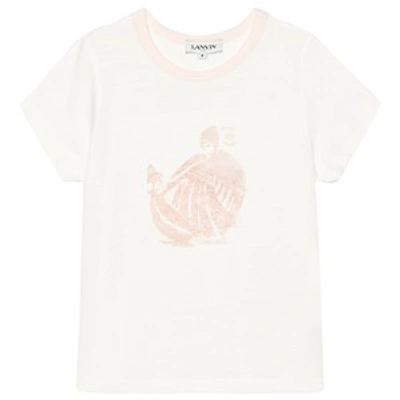 Lanvin Kids' T-shirt In Bianco