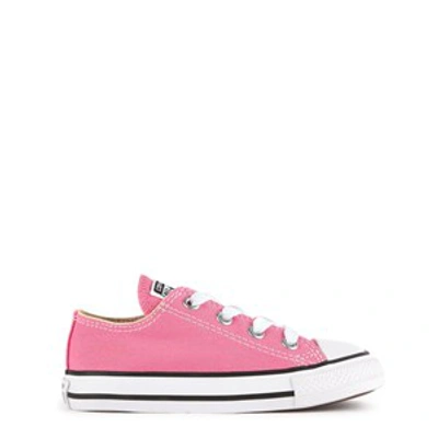 Converse Kids' Little Girls Shoes, Chuck Taylor Low Top Casual Sneakers From Finish Line In Pink