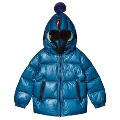 Ai Riders On The Storm Blue Goggle Down Padded Jacket