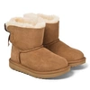 Ugg Girls Brown Kids Bailey Bow Ii Sheepskin Boots 9.5 In Brown