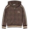 DOLCE & GABBANA DOLCE & GABBANA BROWN BRANDED HOODIE,L4JW9GG7XKS