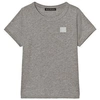 Acne Studios Kids' Mini Nash Face Patch T-shirt In Grey