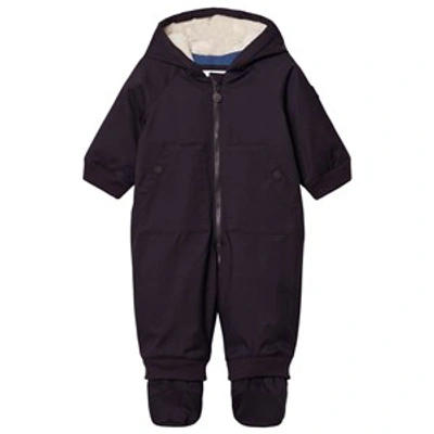Bonpoint All-in-one Baby Padded Coat In Navy