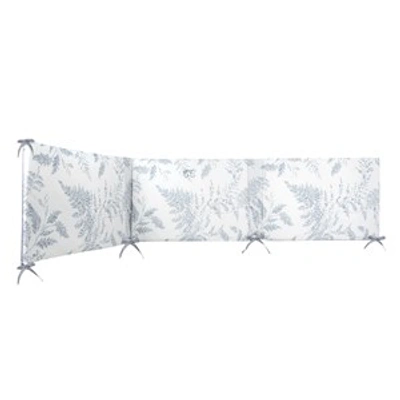 Tartine Et Chocolat White Floral Bed Bumper In Blue