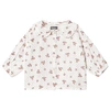 TOCOTO VINTAGE OFF WHITE FLOWER PRINT BLOUSE