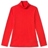 Bonpoint Cotton Turtleneck Top In Red