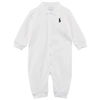 Polo Ralph Lauren Baby Boy's Interlock Classic Coverall In White