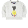 The Animals Observatory Good Boy Print Sweatshirt In Grey