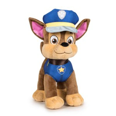 Paw Patrol Blue Classic Chase Plush 27 Cm Soft Toy In Blue