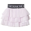 Balmain Teen Polka-dot Tulle Skirt In Pink