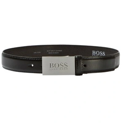 Hugo Boss Kids' Boss Black Leather Belt
