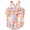BURBERRY BURBERRY MULTI BRANDED CARYLINE ROMPER,8008464