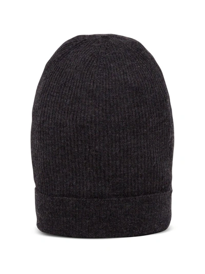 Dolce & Gabbana Knitted Hat In Grey