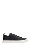 GIUSEPPE ZANOTTI BLABBER SNEAKERS IN BLACK LEATHER,11635315