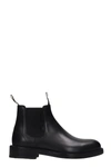 LANVIN ANKLE BOOTS IN BLACK LEATHER,11635175