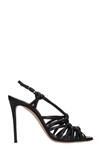 CASADEI SANDALS IN BLACK LEATHER,11634240