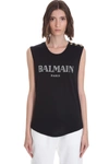 Balmain Embellished Buttons Top In Black