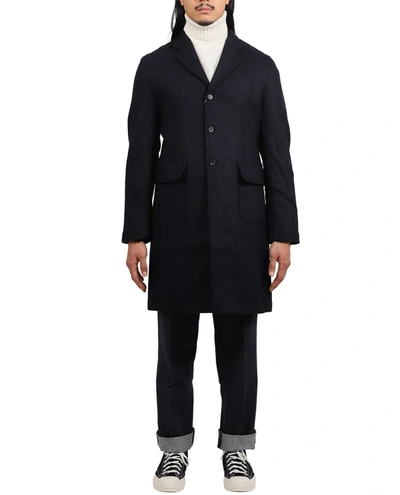 Comme Des Garçons Shirt Comme Des Garcons Shirt Navy Coat